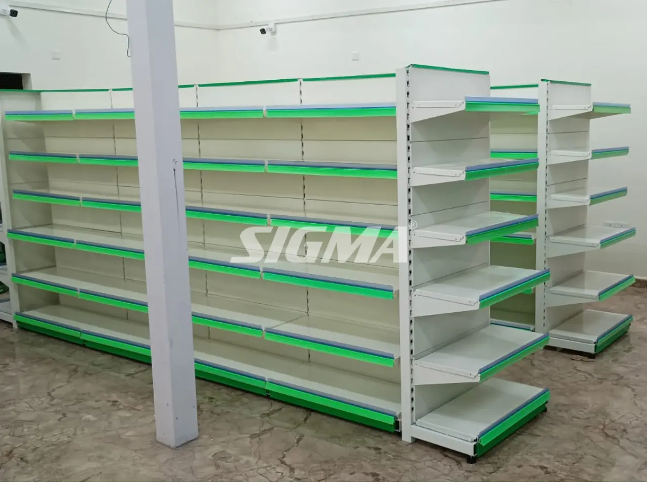 167601063_Green color  center display racks for supermarket in Bangalore.webp